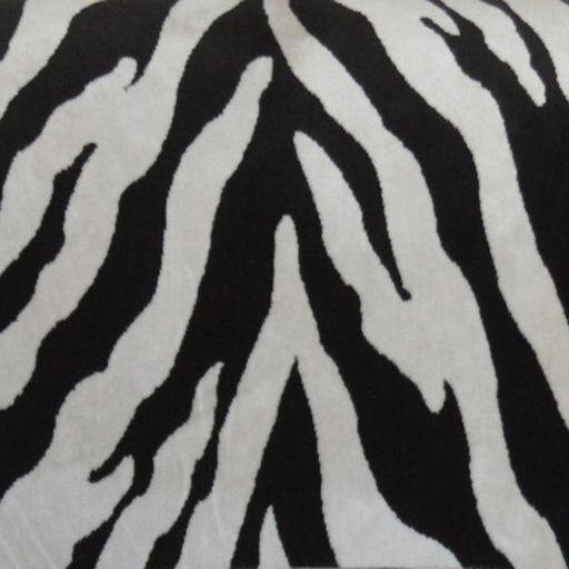 Velvet with Zebra Print